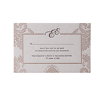 Embossed Damasque Reply, Rsvp Card