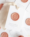 Wax Seal in Pale Coral Pearlised