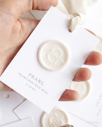 Wax Seal Stamp in Pearlised Pearl
