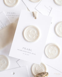 Wax Seal Stamp in Pearlised Pearl