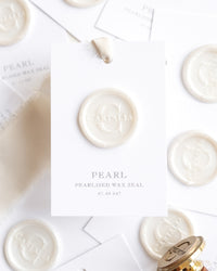 Wax Seal Stamp in Pearlised Pearl
