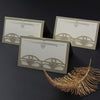 Golden Hollywood Lasercut Art Deco Great Gatsby Laser Cut Place Card