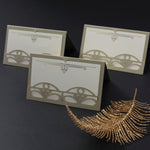 Golden Hollywood Lasercut Art Deco Great Gatsby Laser Cut Place Card