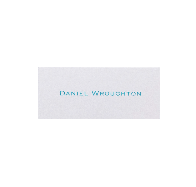 Mint Letterpress Place Card