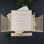 Ornamental Gate Laser Cut Evening Reception Suite with Belly Band