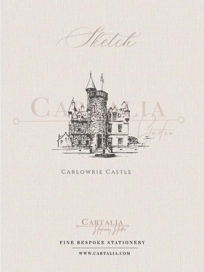 Sketch of Carlowrie Castle | Edinburgh, Scotland