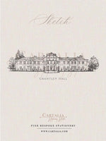 Sketch of Grantley Hall, Wedding Invitations
