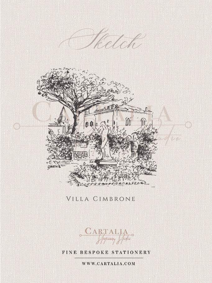 Sketch of Hotel Villa Cimbrone - Ravello - Amalfi Coast - Italy