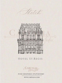 Sketch of The St. Regis Hotel in New York