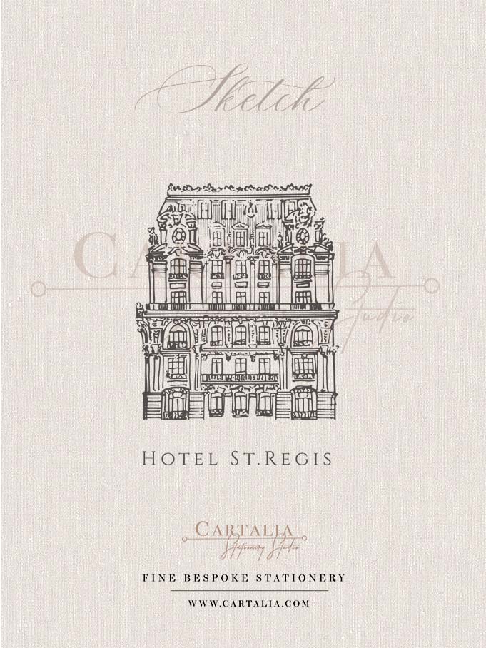 Boceto del Hotel St. Regis en Nueva York