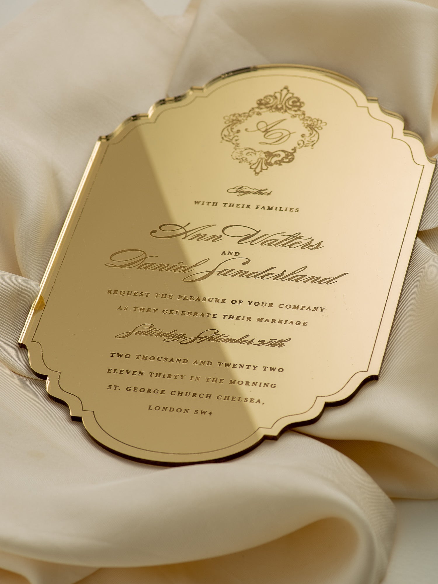 Custom Luxury Personalized Create Wedding Invitation Paper Card