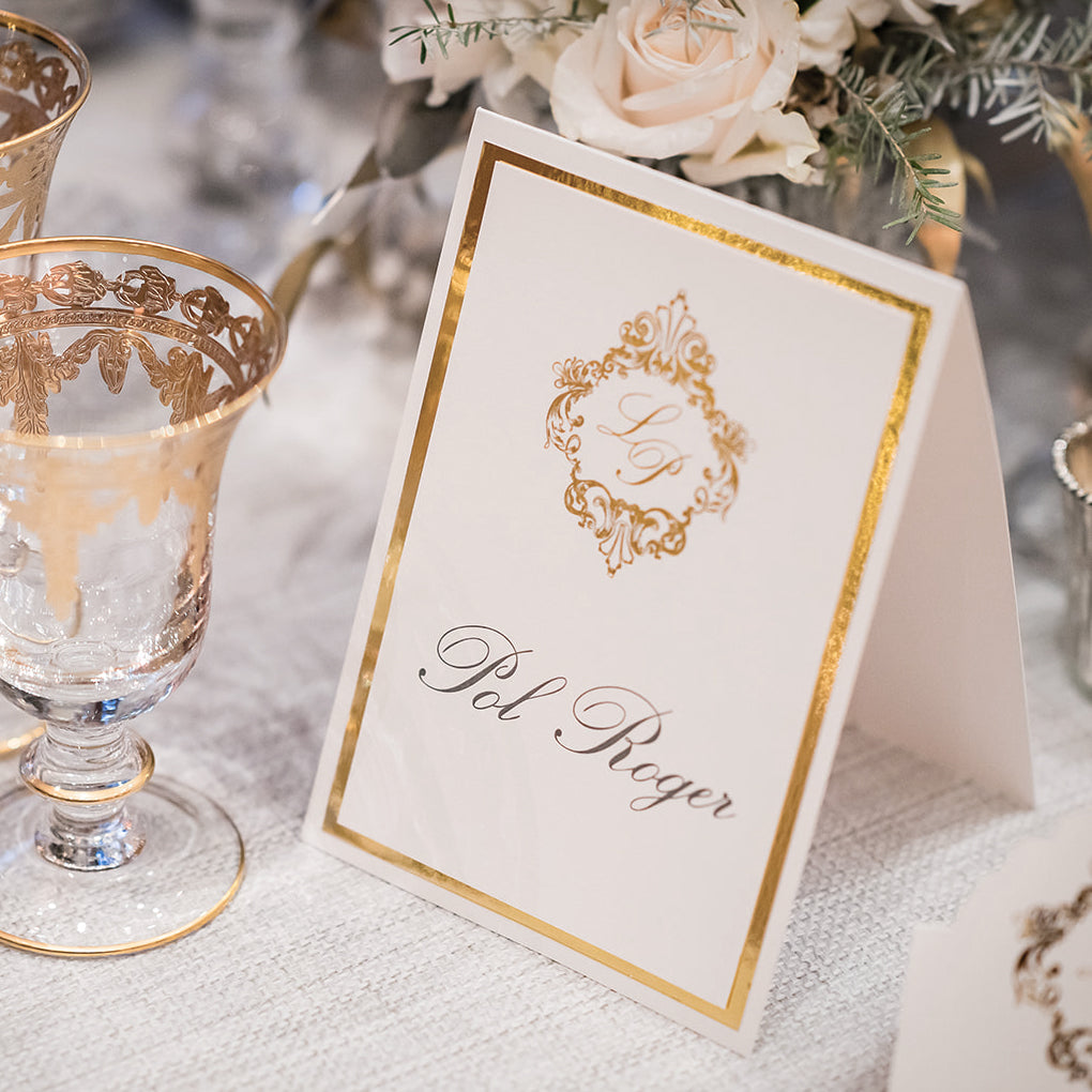 Luxury Gold Foil Free Standing Table Names or Number