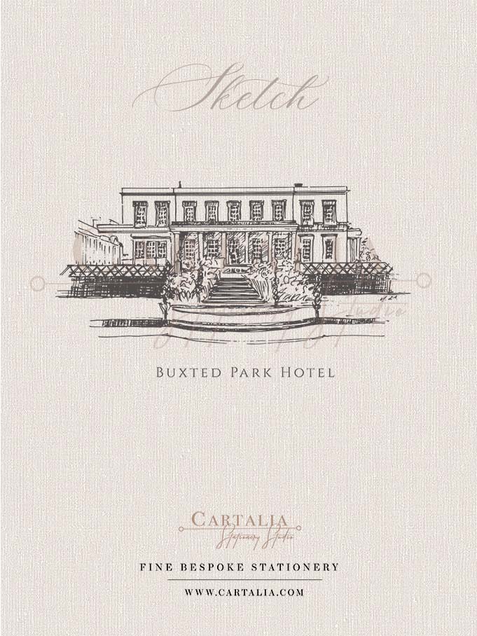 c Buxted Park Hotel para invitaciones de boda