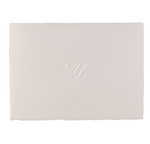 Luxury Hand Made Torn Edge Italian Paper with Embossed Monogram Traditional Wedding Invitation