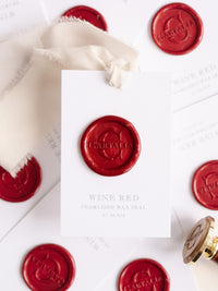 Wax Seal in Wine Red Pearlised