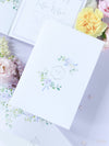 Lavender Purple Pocketstyle Wedding Invitation with 3 Cards and Real Foil
