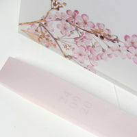 Modern Layered  Vellum/ Parchment Suite with Cherry Blossom Tree & Rose Gold Foil