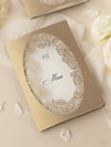 Romantic Roses Laser Cut Wedding Order of Service/Menu Card