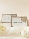 Romantic Roses Laser Cut Wedding Place Card