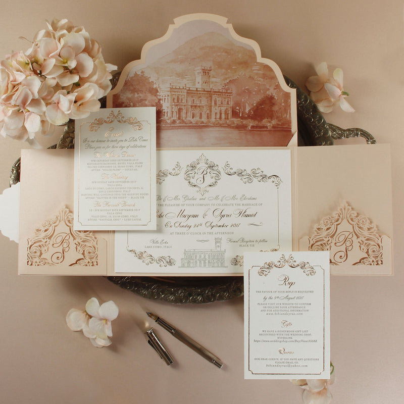 SAMPLE | Bespoke Luxury Venue Suite : for VILLA ERBA - Lake Como, Italy Wedding