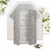 Leafy Arch Gatefold Intricate Laser Cut Leaf Lace Day Invitation