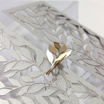 Leafy Arch Gatefold Intricate Laser Cut Leaf Lace Day Invitation