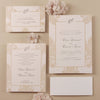 Luxury 800 gsm Embossed Damasque Day Wedding Invitation