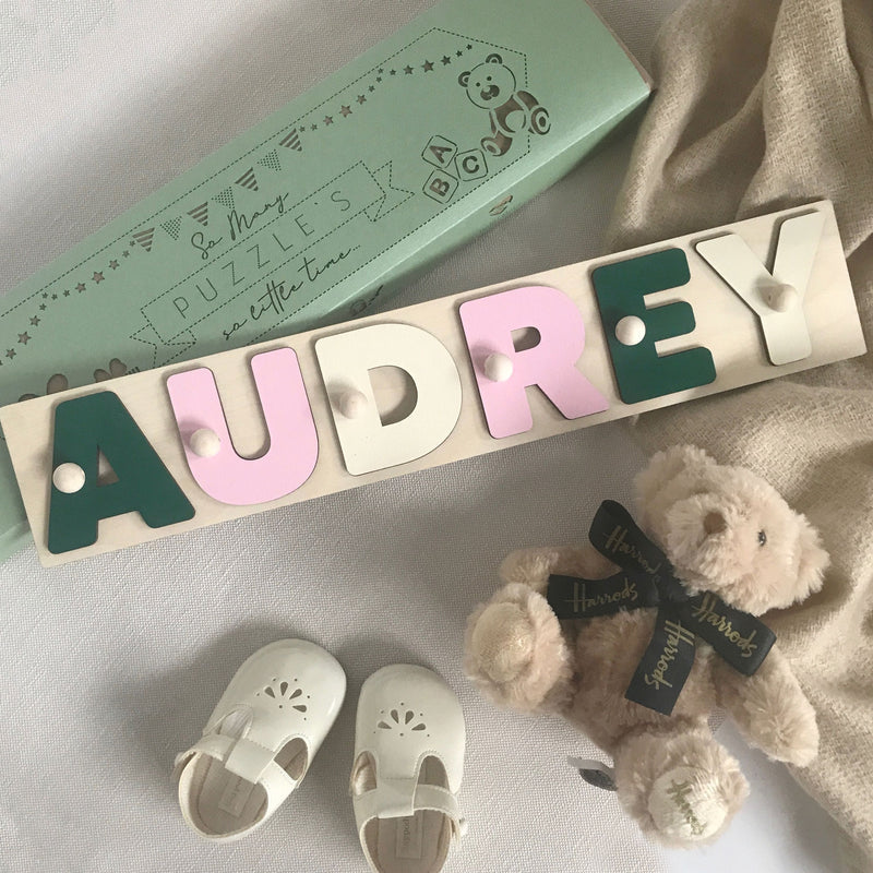 Personalised Wooden Puzzles | With Pegs |  Matching Games