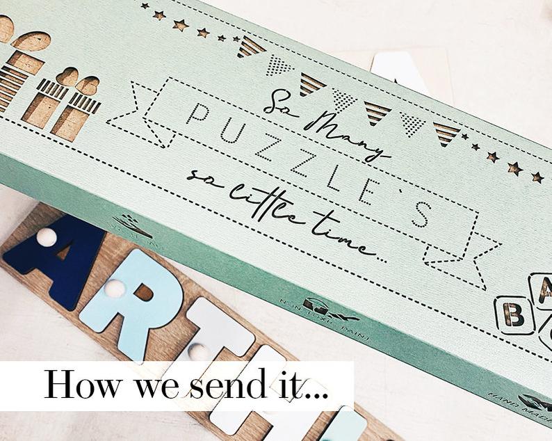 Personalised Wooden Puzzles | With Pegs |  Matching Games