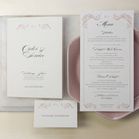 Regal Menu with Monogram