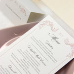 Regal Menu with Monogram