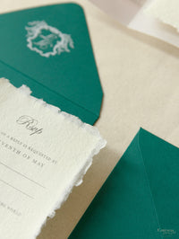 Lugar: Weylin El lugar icónico para bodas Invitaciones en papel y lugar hechos a mano | Comisión personalizada A&amp;T