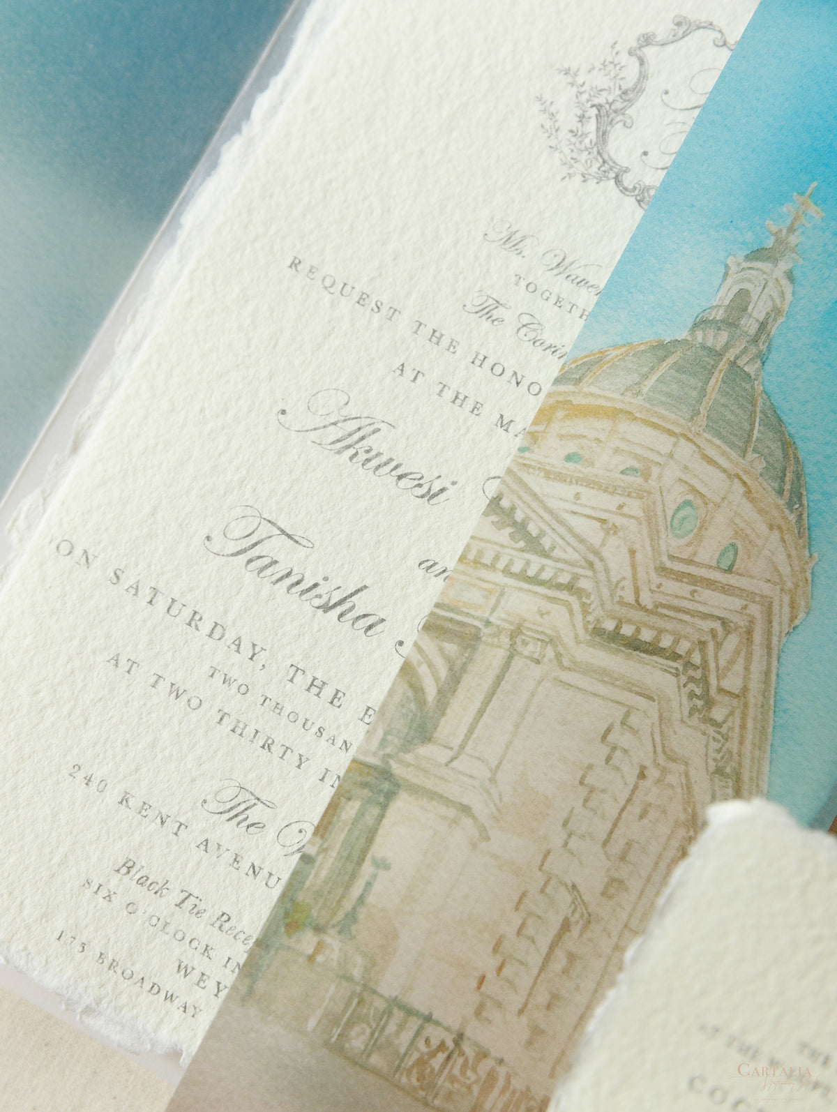 Venue : Weylin The Iconic Wedding Venue Invitations on  Hand Made Paper and Venue | Bespoke Commission A&T